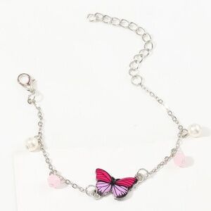 *SIENNA* Purple x Rose Butterfly Fashion Bracelet